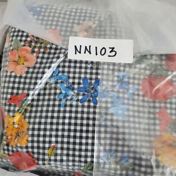 Zara Womens Floral Gingham Off The Shoulder Ruffle Mini Dress Size S Bell Sleeve - Picture 11 of 11